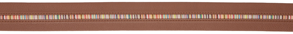 Paul Smith Brown Signature Stripe Belt