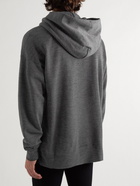 Visvim - Sport Jumbo Logo-Appliquéd Wool-Jersey Hoodie - Gray