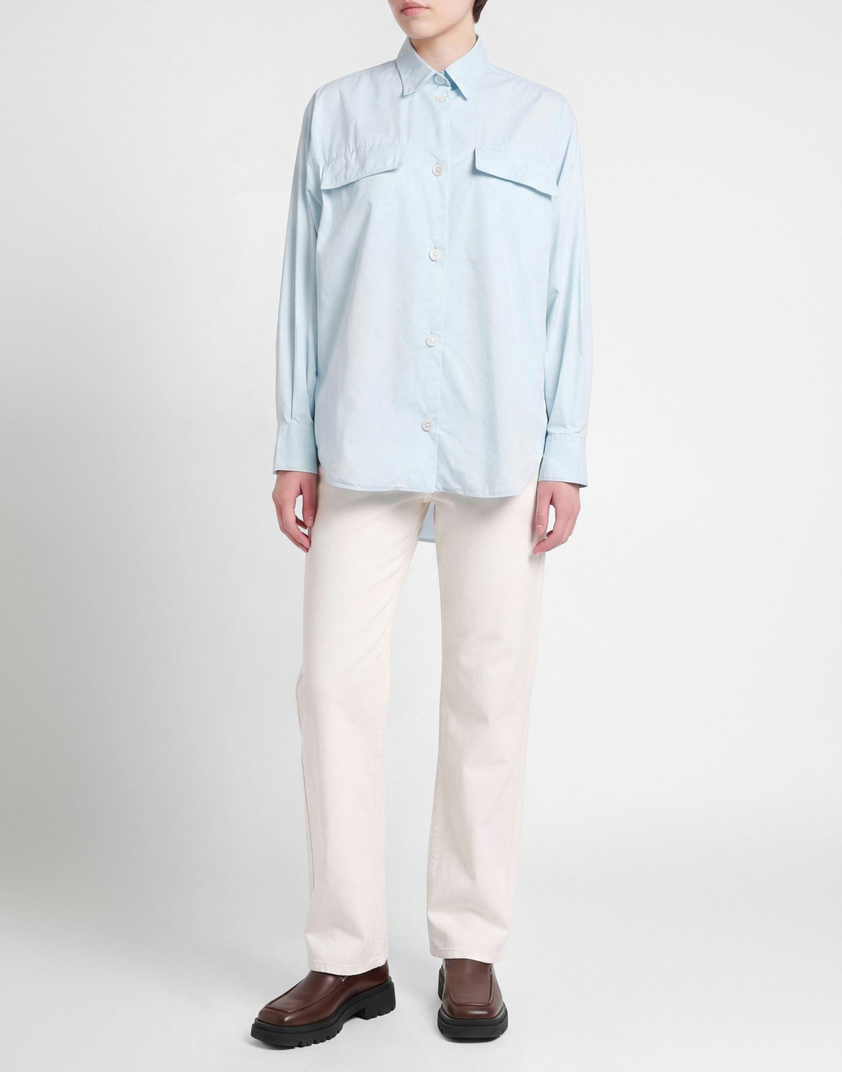 Moncler Womens Shirt Sky in Blue