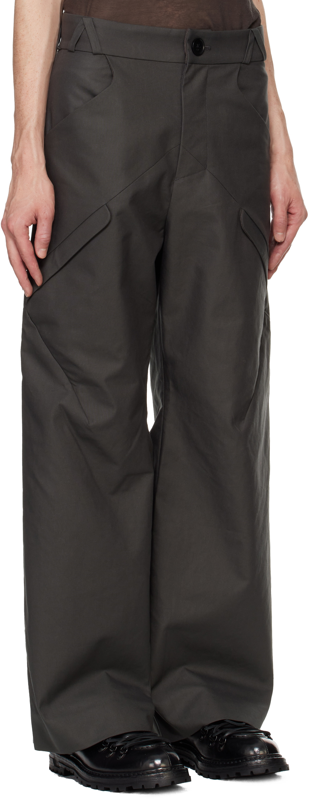 pet-tree-kor Khaki Node Cargo Pants pet-tree-kor