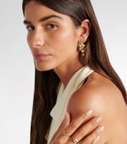 Ileana Makri Tile Temple 18kt gold drop earrings with diamonds