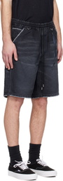 MASTERMIND WORLD Black MW Duck Painter Shorts