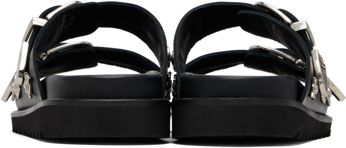 Toga Virilis Black Buckle Sandals