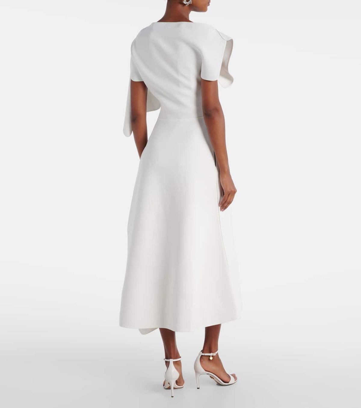Maticevski Diadem draped asymmetric midi dress
