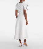 Maticevski Diadem draped asymmetric midi dress