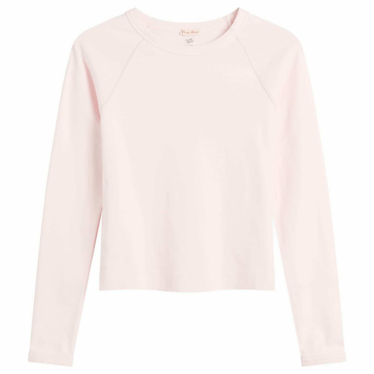 Fruity Booty Women's Round Neck Long Sleeve Top in Pink