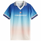 Casablanca Men's Football Shirt in Blue Gradient