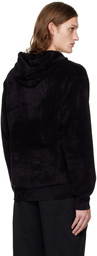 Helmut Lang Black Embroidered Hoodie