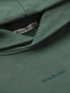 Acne Studios - Logo-Print Oversized Cotton-Jersey Hoodie - Green