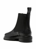 OFF-WHITE - Combat Leather Ankle Boots