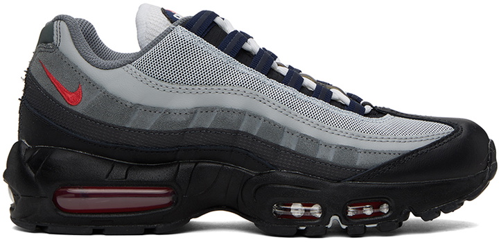 Photo: Nike Gray & Black Air Max 95 Sneakers