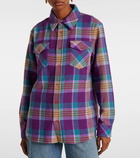 God's True Cashmere Jean's Glade plaid cashmere shirt