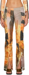 ELLISS Orange Sunflower Jeans