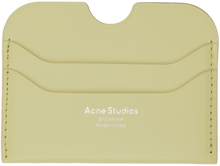 Photo: Acne Studios Green Leather Card Holder