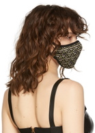 Versace Khaki Logo Face Mask