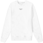 Calvin Klein Men's Stacked Logo Crew Sweat in Bright White