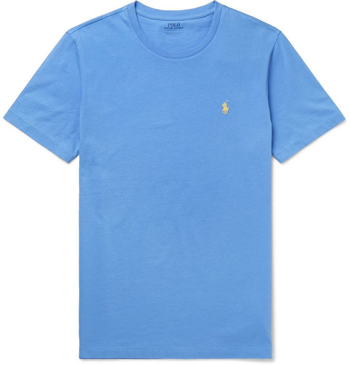 Photo: Polo Ralph Lauren - Slim-Fit Cotton-Jersey T-Shirt - Blue