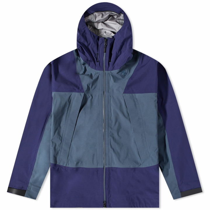 Photo: Goldwin Men's Pertex Shield Air All Weather Jacket in Foggy Grey/Bluish Purple
