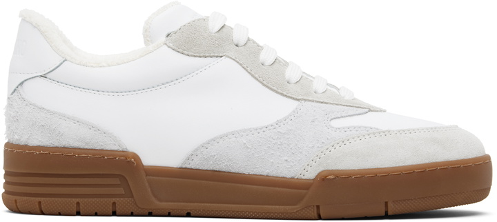 Photo: Moschino White & Gray Streetball Sneakers