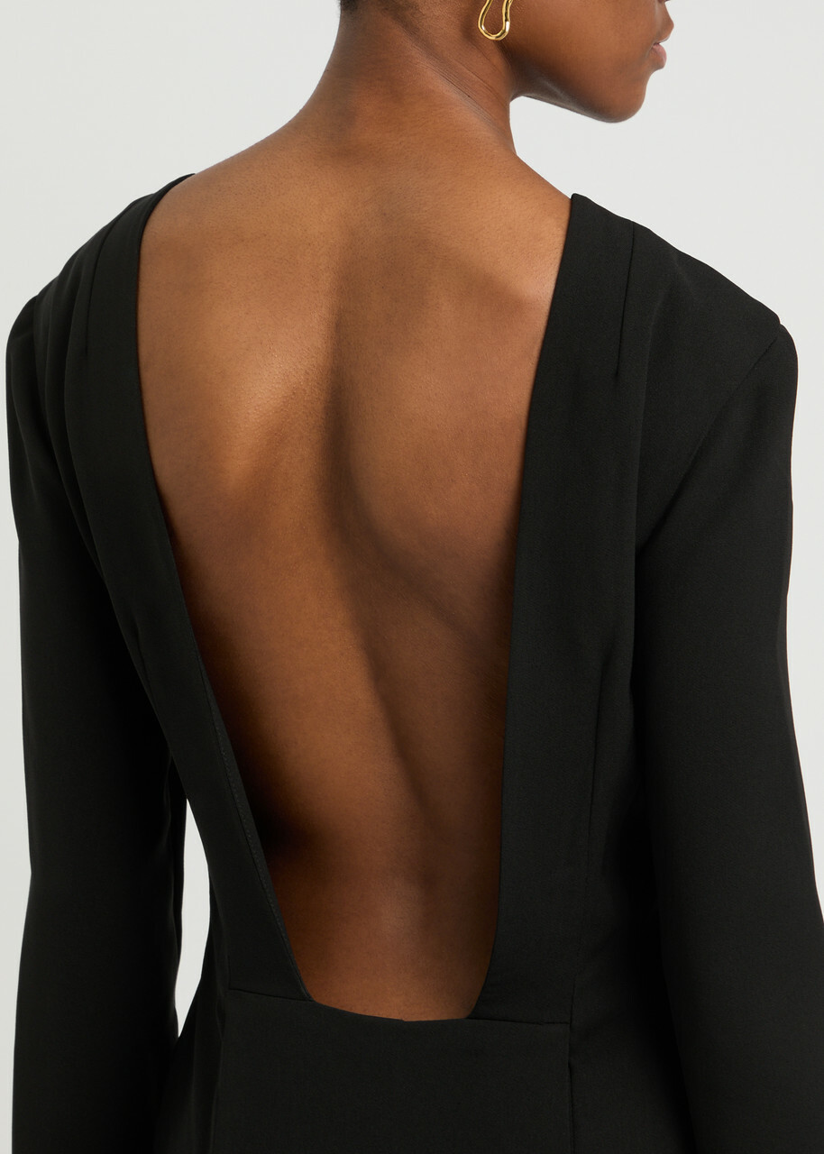 16 Arlington Christabel Open-back Gown Black