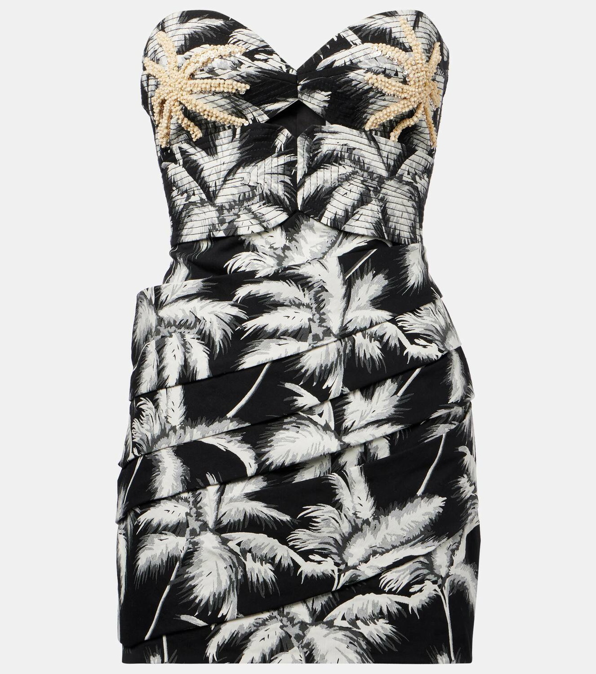 Johanna Ortiz Sombra embroidered cotton-blend minidress