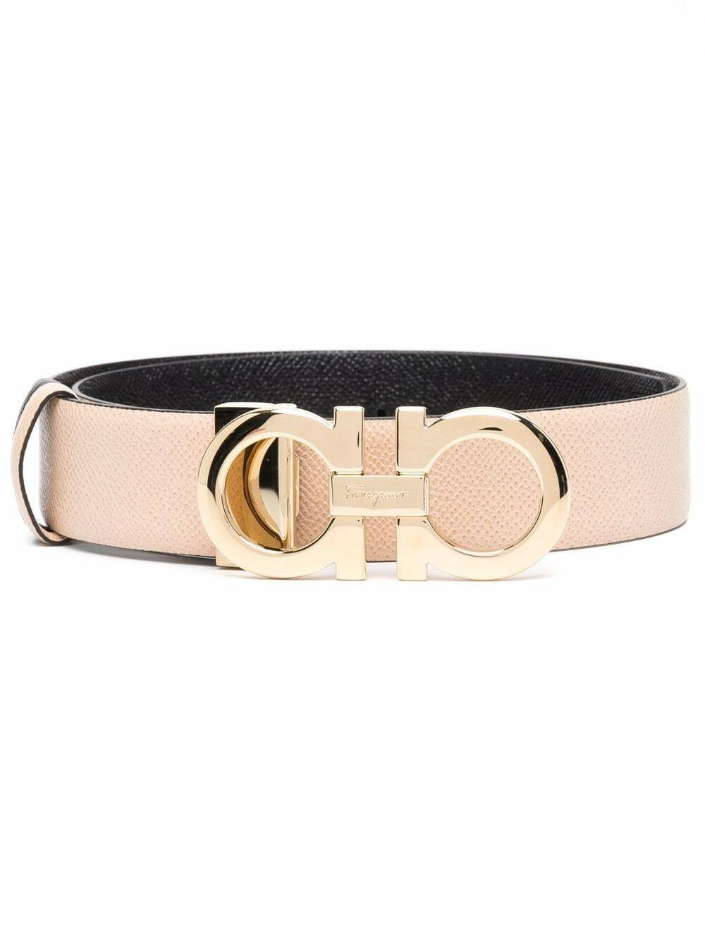 salvatore ferragamo gancini reversible leather belt