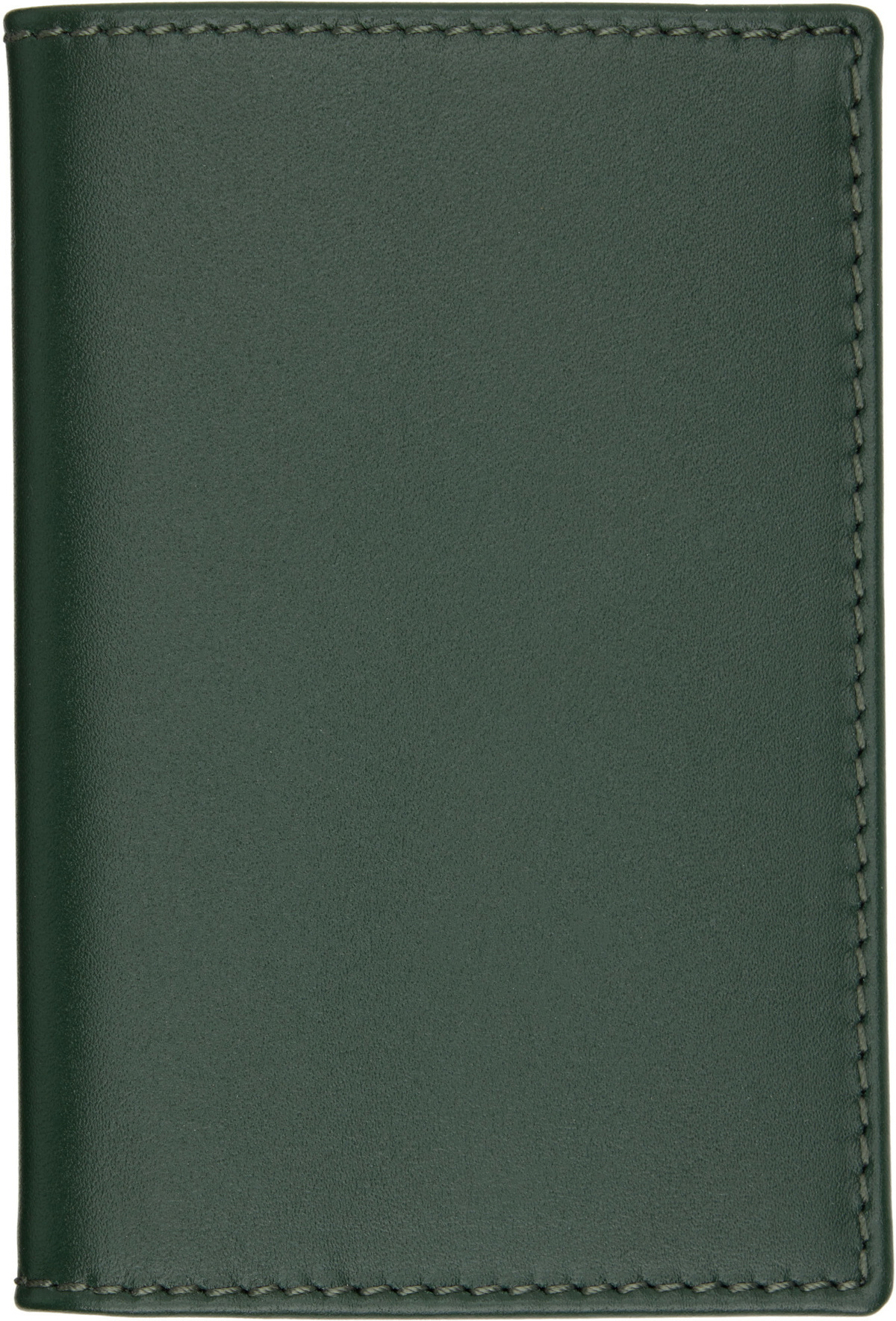 COMME des GARÇONS WALLETS Green Classic Leather Line Card Holder