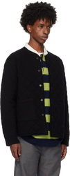Guest in Residence Black Quilted Liner Jacket
