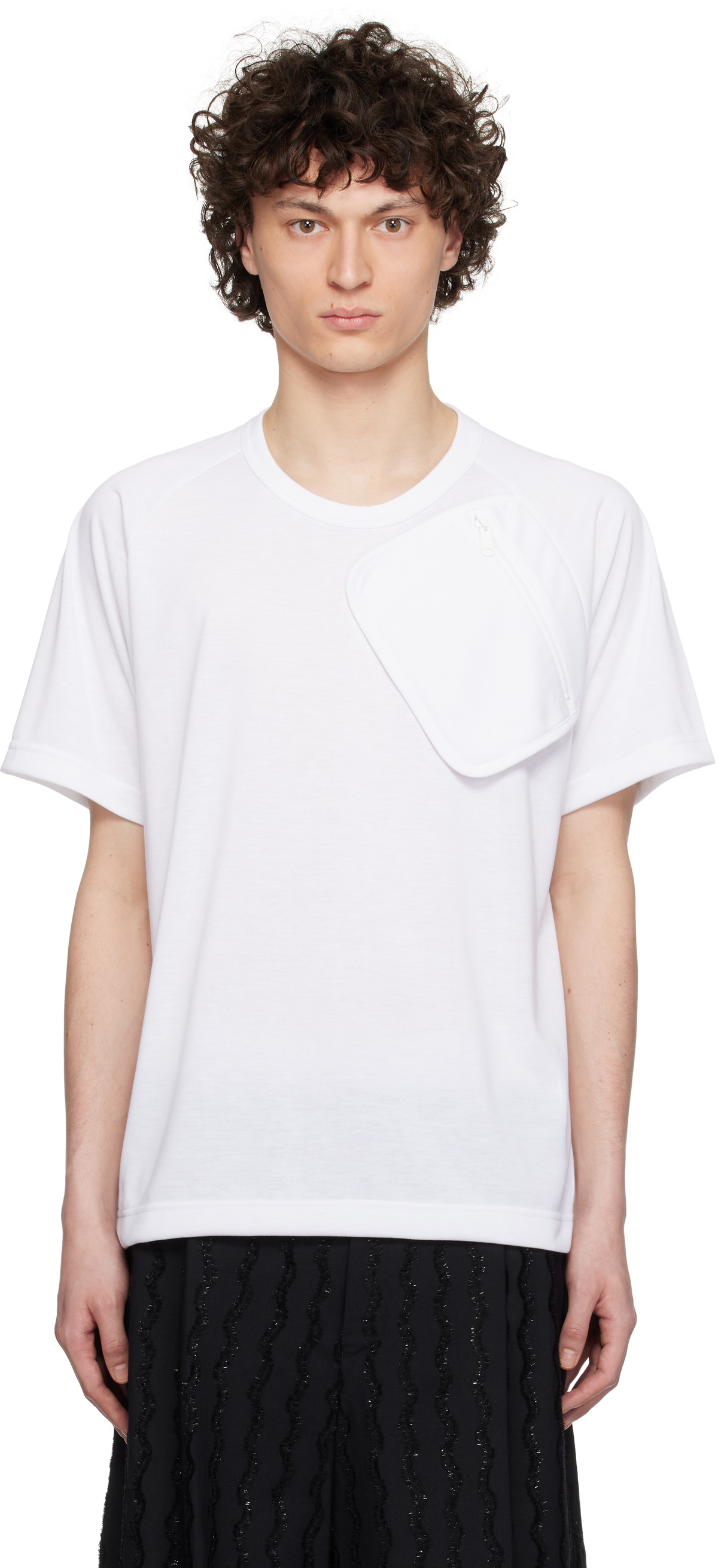 Comme des Garçons Homme Plus White Polyester Jersey T-shirt