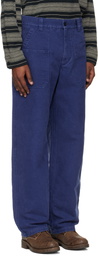 Isabel Marant Blue Albo Trousers