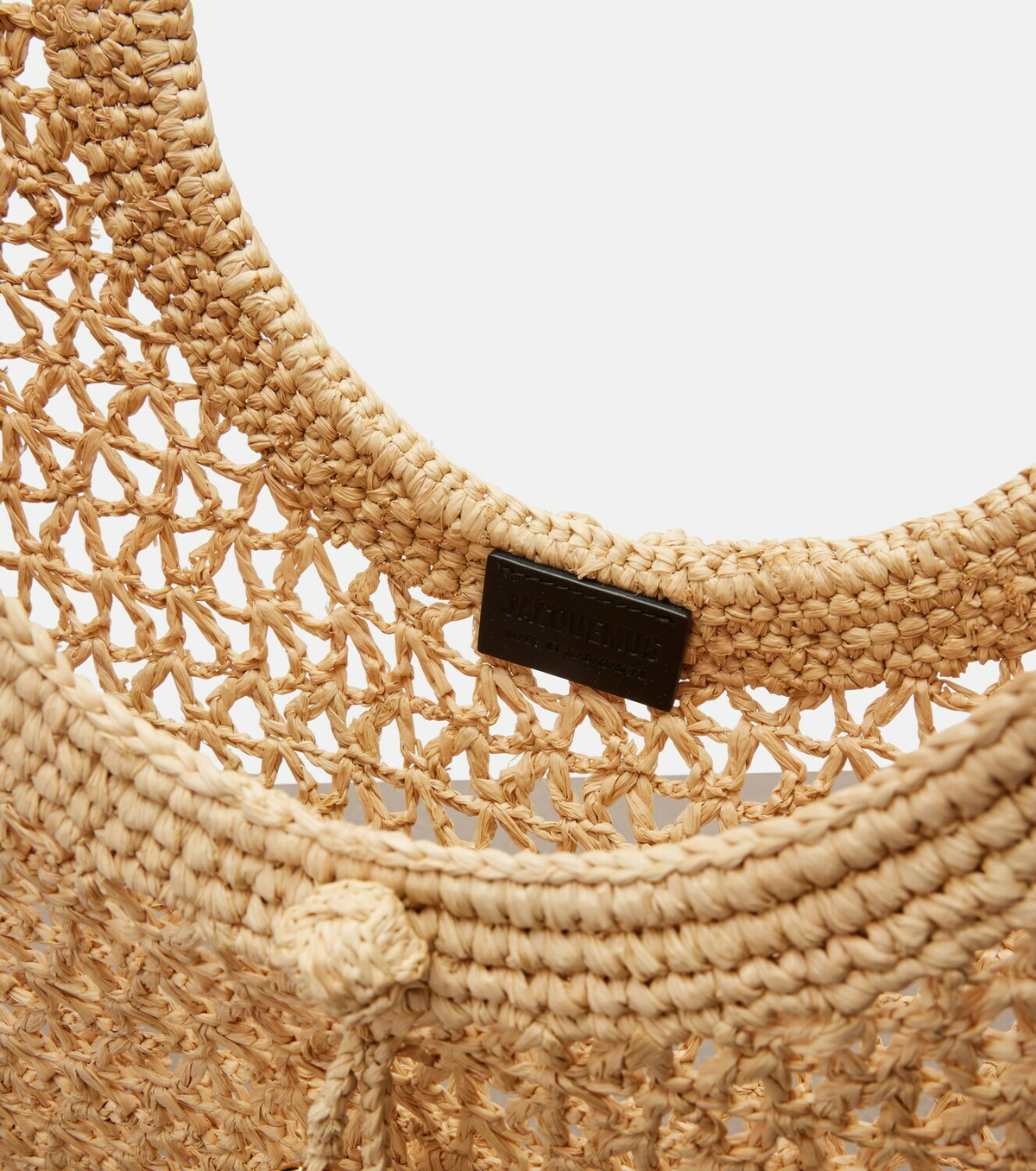 Jacquemus Spiaggia raffia top-handle bag
