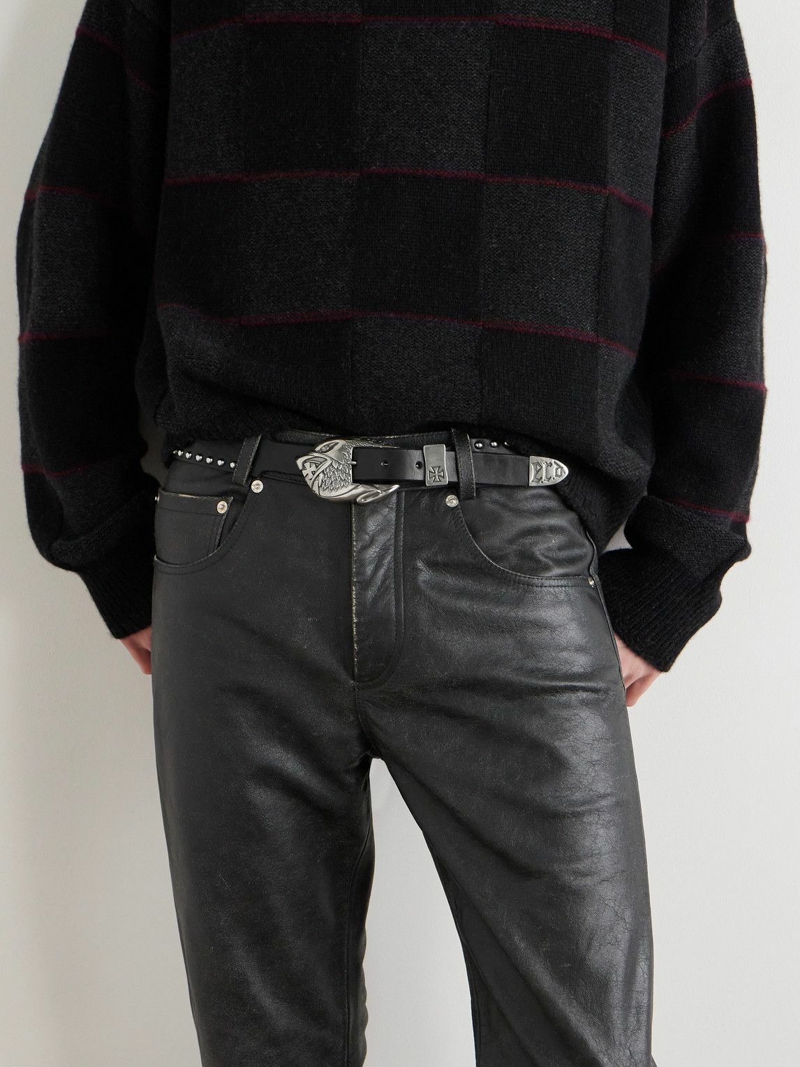 Enfants Riches Déprimés - Studded Leather Belt - Black