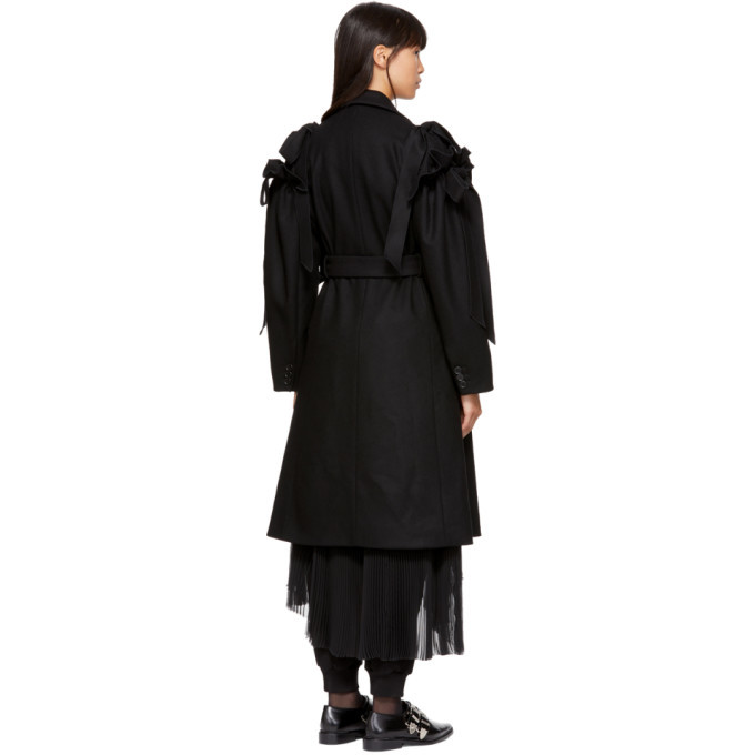 【関税&送料込】Simone Rocha Single-Breasted Wool And Nylon Simone Rocha Single-Breasted Wool And Nylon Coat (Simone