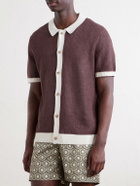 Onia - Crocheted Linen Shirt - Brown