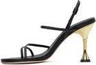 Studio Amelia Black Helix 90 Heeled Sandals