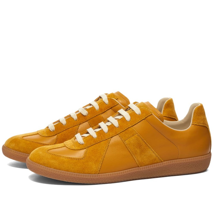 Photo: Maison Margiela Men's Classic Replica Sneakers in Kayak/Sunflower