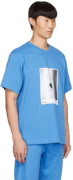 Helmut Lang Blue Cotton T-Shirt