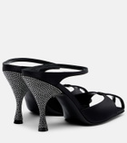 Herbert Levine Hidden Gem embellished satin mules
