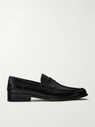 Mr P. - Split-Toe Leather Penny Loafers - Black