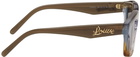 Loewe Brown Acetate Square Sunglasses