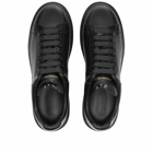 Alexander McQueen Men's Wedge Sole Sneakers in Triple Black