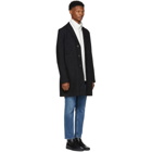 Harris Wharf London Black Cavalry Twill Boxy Coat