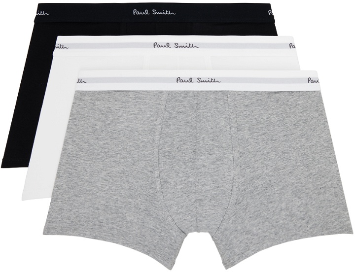 Photo: Paul Smith Three-Pack Multicolor Long Boxers