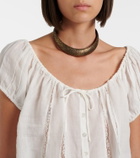 Citizens of Humanity Tatev lace-trimmed top