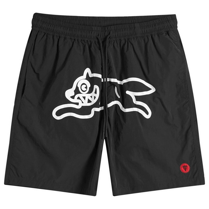 Photo: ICECREAM Men's Running Dog Swim Shorts in Black