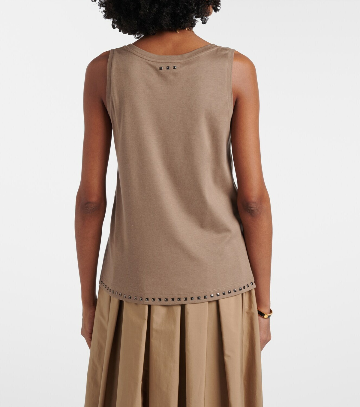 'S Max Mara Furetto embellished cotton-blend tank top
