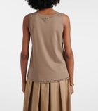 'S Max Mara Furetto embellished cotton-blend tank top