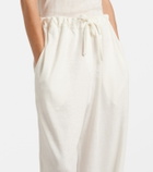 The Row Faz linen-blend wide-leg pants