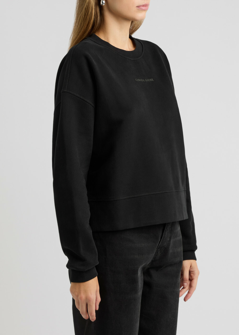 Canada Goose Muskoka Logo Cotton Sweatshirt Black