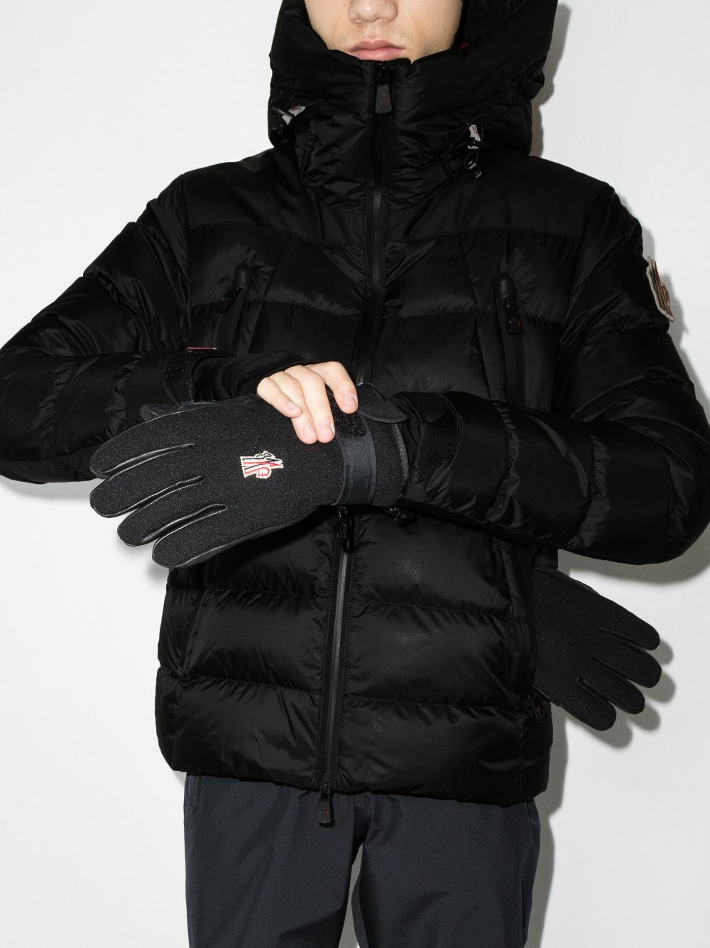 Moncler Grenoble Black Polyamide Full-Length Jacket main image 0
